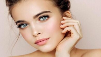 Woman following a skincare routine for radiant skin