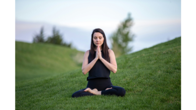 Pregnant woman practicing yoga for pregnancy wellness and mental well-being