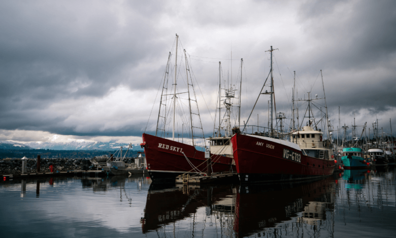 BC Ferries vessel departing Campbell River terminal