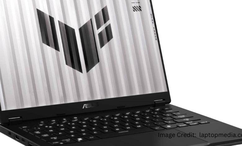 ASUS TUF Gaming A14 showcasing its sleek design and high-performance features.
