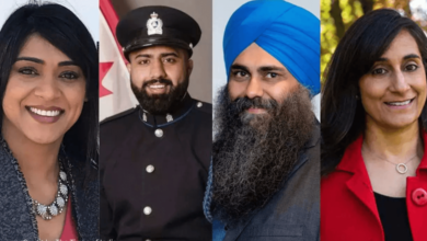 Group photo of Abbotsford election candidates 2025 during a local campaign event.