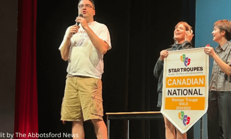 Abbotsford students at STAR Festival performing live on stage