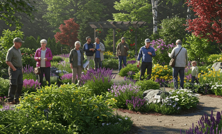 Visitors exploring low-maintenance plants during Bloomin’ Easy Days at Minter Country Garden in Chilliwack.