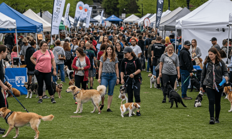 Dog in sunglasses enjoying the Day of the Dog Festival 2024 in Vancouver