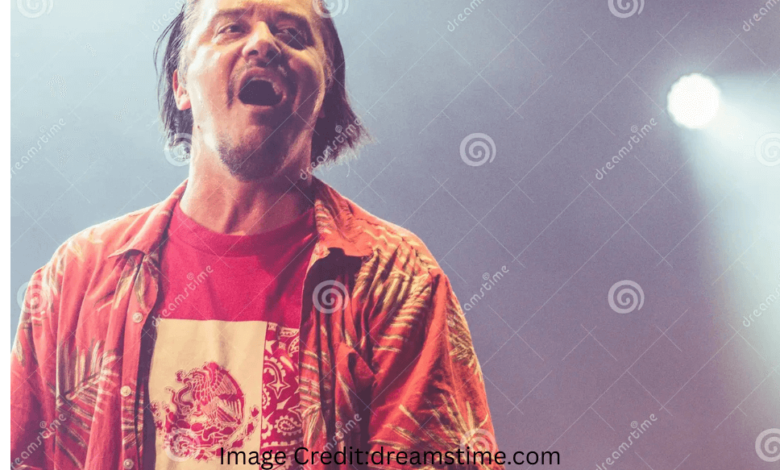 Mike Patton performing live with Faith No More