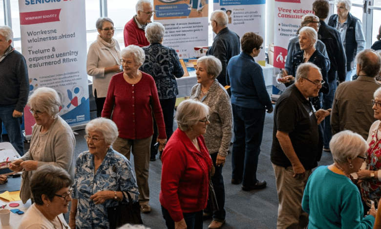 Seniors attending the Savvy Seniors 2025 wellness and safety event at White Rock Community Centre
