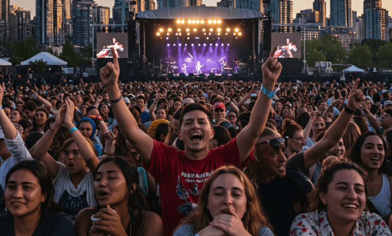 Audience enjoying a live concert in Vancouver, May 2025, showcasing the vibrant music scene.