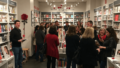 Interior of Vancouver's first romance-focused bookstore filled with cozy reading nooks and romance novels