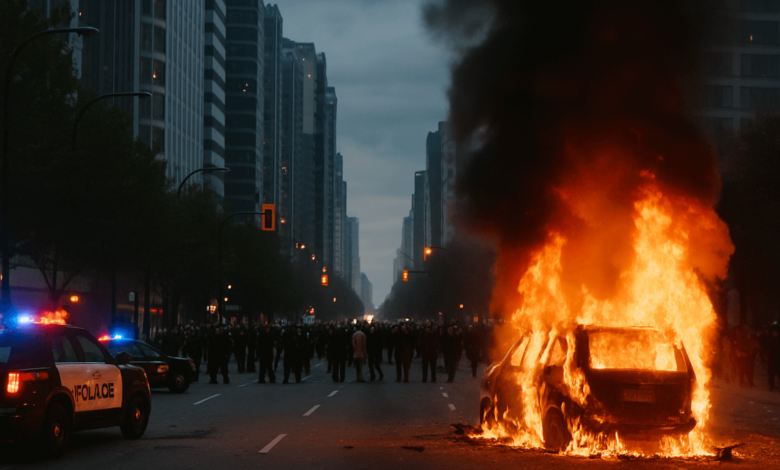 Vancouver's darkest day crisis scene