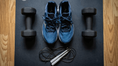 Athlete performing functional strength training as part of advanced workout routines