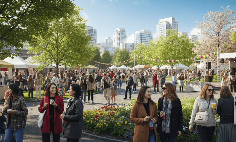 Locals and tourists attending outdoor Vancouver events during May 2025 in downtown parks and festival venues