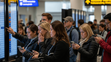 Travelers at Vancouver International Airport facing rising flight prices in 2025