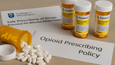 Visual representation of opioid prescribing standards in British Columbia.