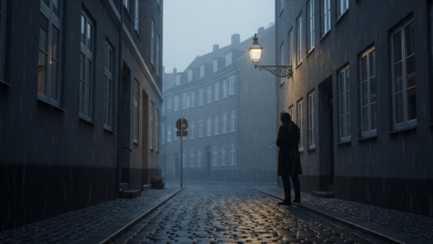 Symbolic image representing Nordic noir crime themes like Netflix’s Dept. Q series