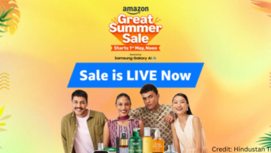 Model holding shopping bags wearing summer fashion outfits during Amazon June 2025 Sale