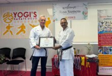 Mayor Ross Siemens receives honorary black belt at Yogi’s Karate Dojo in Abbotsford ceremony