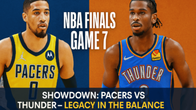 Pacers vs Thunder Game 6 celebration leading to NBA Finals Game 7