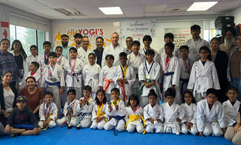 Yogi’s Karate Dojo students honored by Mayor Ross Siemens in Abbotsford ceremony