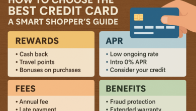 Comparison guide to choose the best credit card – includes rewards, APR, fees, and benefits