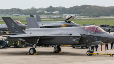 UK F-35A fighter jet stationed at RAF Marham ready for deployment under 2025 defence strategy