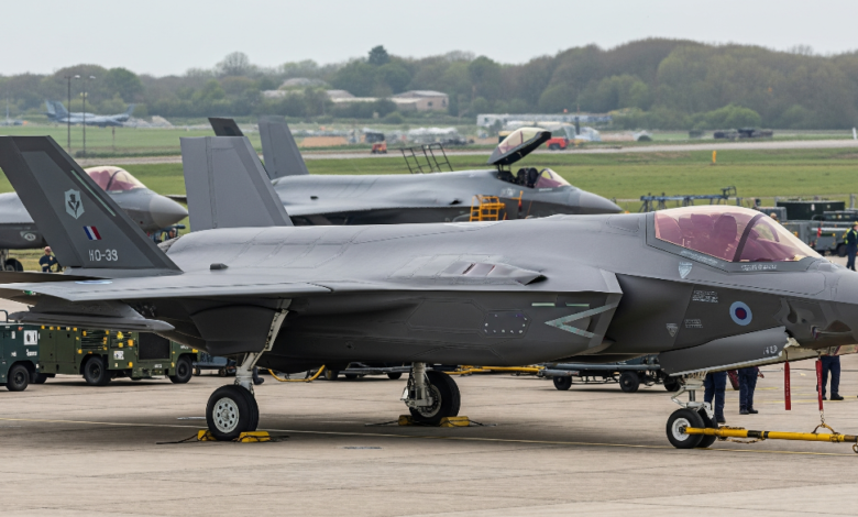 UK F-35A fighter jet stationed at RAF Marham ready for deployment under 2025 defence strategy