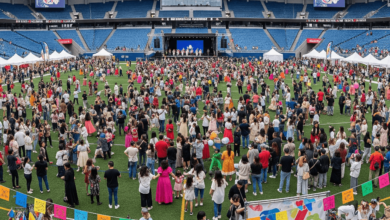 Crowd celebrating Filipino culture at Pinoy Festival 2025 in Burnaby’s Swangard Stadium