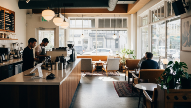Inside Forecast Coffee East Hastings café with cozy seating, coffee counter, and natural lighting