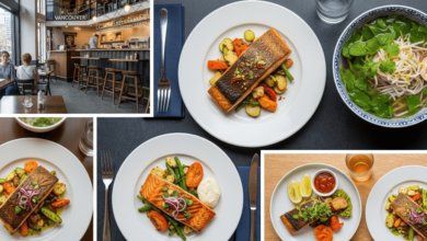 A variety of must-try Vancouver dishes served at popular restaurants for tourists