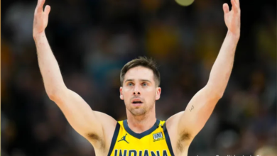 TJ McConnell celebrates a key play during Game 1 of the NBA Finals with the Indiana Pacers