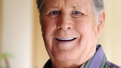 Brian Wilson, co-founder of The Beach Boys, captured in a timeless moment reflecting his musical journey.