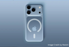 iPhone 17 Pro Max render highlighting redesigned MagSafe ring and slim matte body