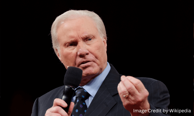 Legendary televangelist Jimmy Swaggart delivering a gospel sermon at his Baton Rouge church