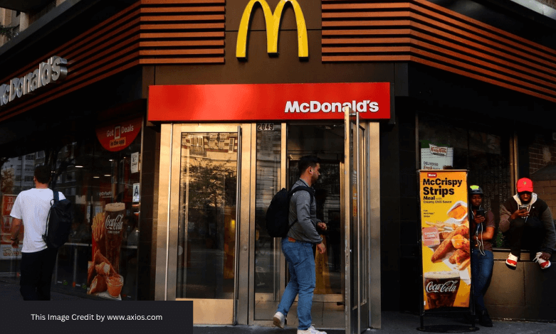 McDonald’s Snack Wrap and Spicy McMuffin close-up on menu