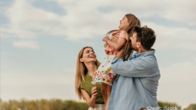 A Canadian family spending quality time outdoors, embracing a slower, eco-friendly lifestyle in 2025.