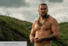 Jason Momoa as Kaʻiana in Chief of War on Apple TV+, a series about Hawaiian resistance.