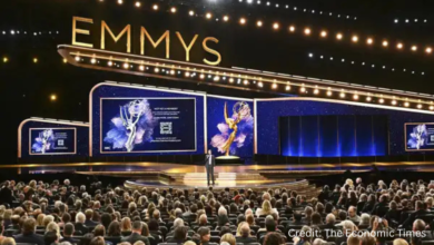 2025 Emmy Awards winners celebrating historic firsts and breakthrough wins on stage at the Microsoft Theater