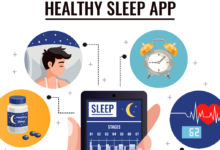 Health Apps for Stress Sleep tracking sleep stages, heart rate, and alarm scheduling through a healthy sleep mobile app interface