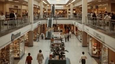 Interior of Brentwood Mall before redevelopment in Burnaby