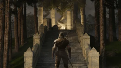 Screenshot from Oblivion Remastered with updated lighting and textures.