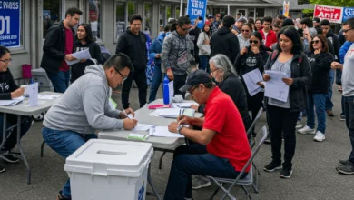 Voters and candidates in Surrey Election 2025 marking a pivotal moment in Canadian politics