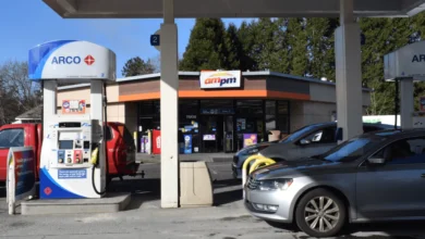 Vancouver gas prices drop due to stock market fluctuations, providing relief to drivers.