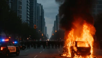 Vancouver's darkest day crisis scene