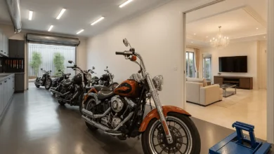 Epping luxury home with commercial-grade motorcycle workshop