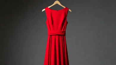 Red Dress Day Pitt Meadows – red dresses displayed at Spirit Square to honour Missing and Murdered Indigenous Women and Girls during the 2025 ceremony.