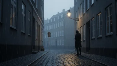 Symbolic image representing Nordic noir crime themes like Netflix’s Dept. Q series