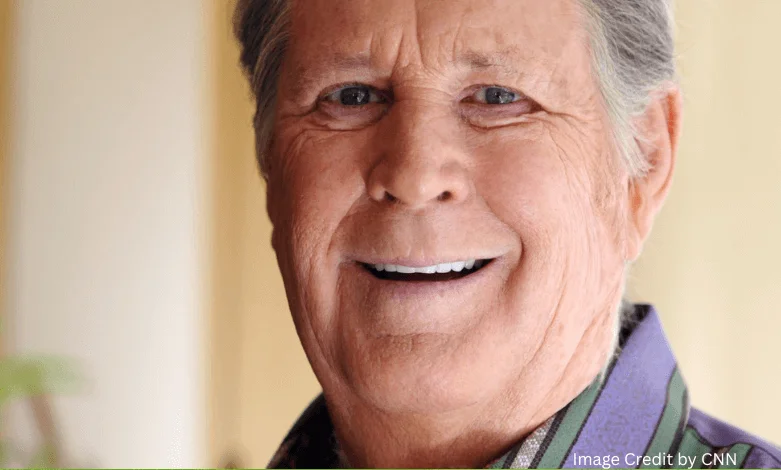Brian Wilson, co-founder of The Beach Boys, captured in a timeless moment reflecting his musical journey.