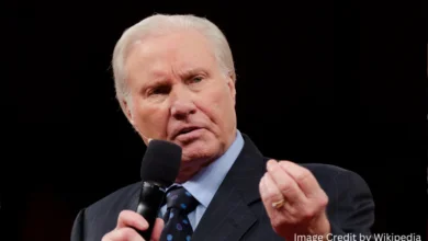 Legendary televangelist Jimmy Swaggart delivering a gospel sermon at his Baton Rouge church