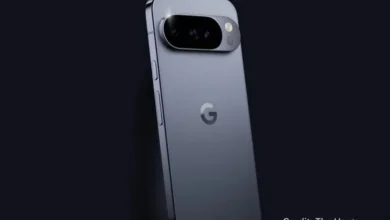 Google Pixel 10, 10 Pro, and 10 Pro Fold shown in new Moonstone and Indigo finishes with updated camera bar design
