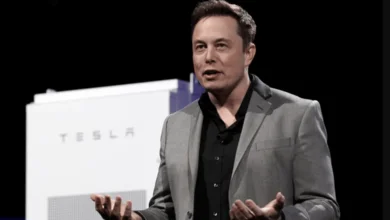 Elon Musk speaking during Tesla event amid $29B payday announcement