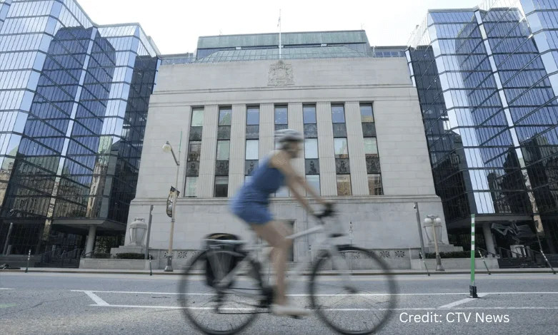 Bank of Canada building with Canadian flag, symbolizing September 2025 interest rate cut decision